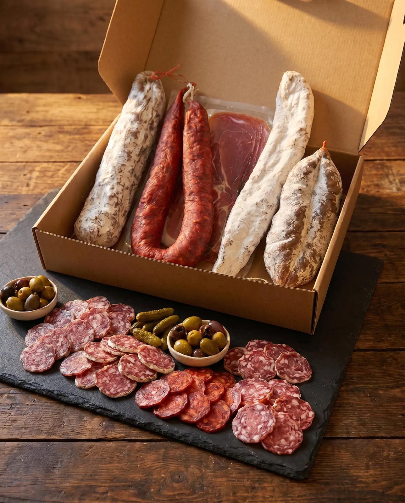 Box Apéro Terroir – 5 Charcuteries Artisanales France & Espagne