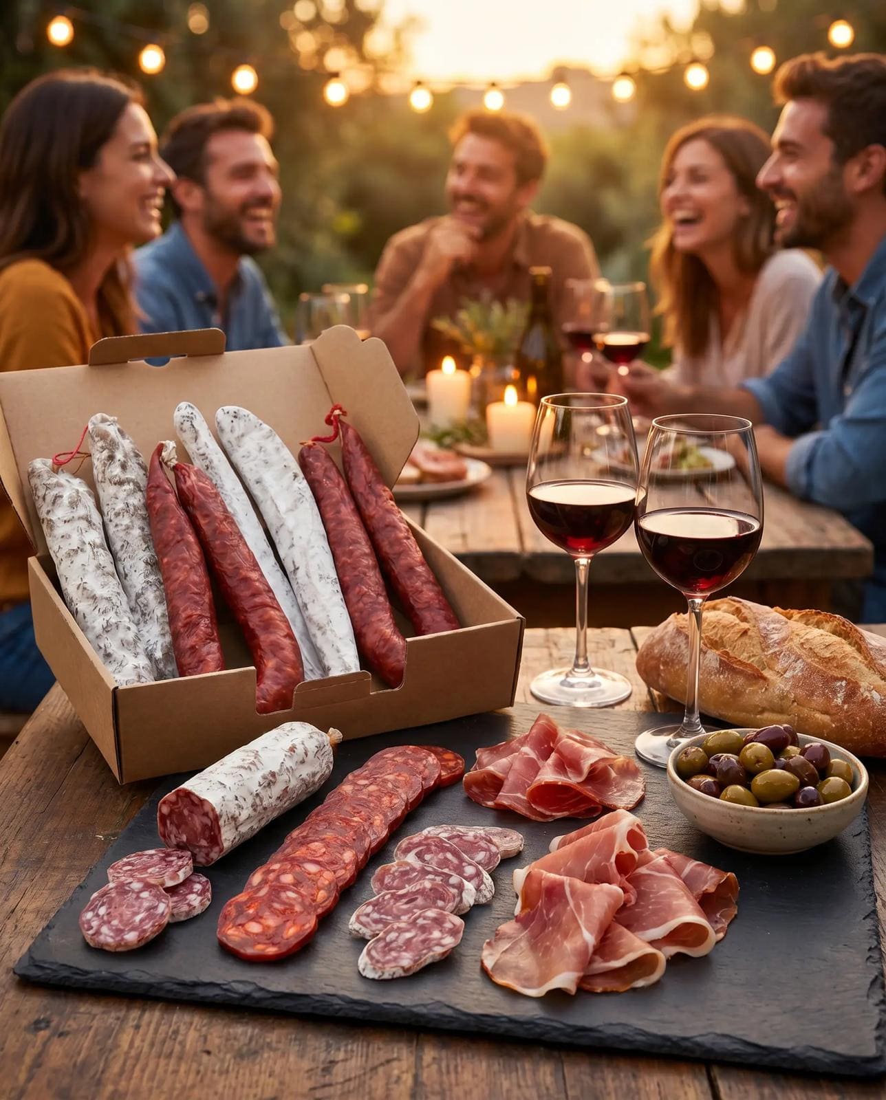 Box Apéro Gourmand – 5 Charcuteries IGP France & Espagne