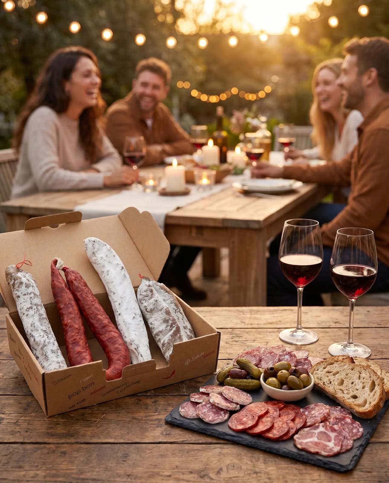 Box Apéro Classique – 4 Charcuteries Artisanales France & Espagne
