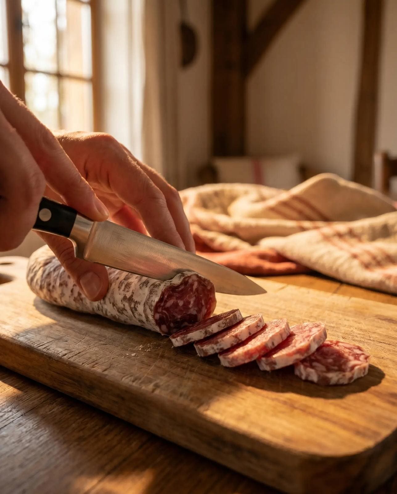 Saucisse Sèche Artisanale Courbé 🥈 Médaille d'Argent 300g | SaucBack