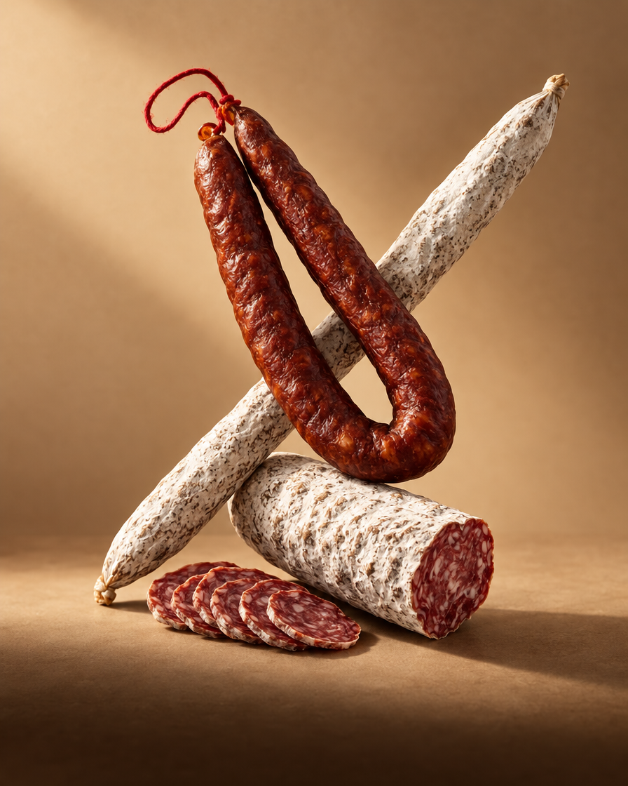 Saucisson, chorizo et fuet pour composer son pack – SaucBack