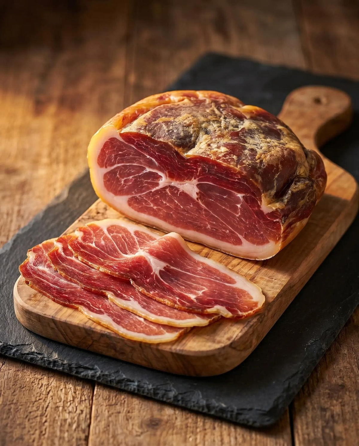 Jambon Serrano entier désossé prêt à trancher