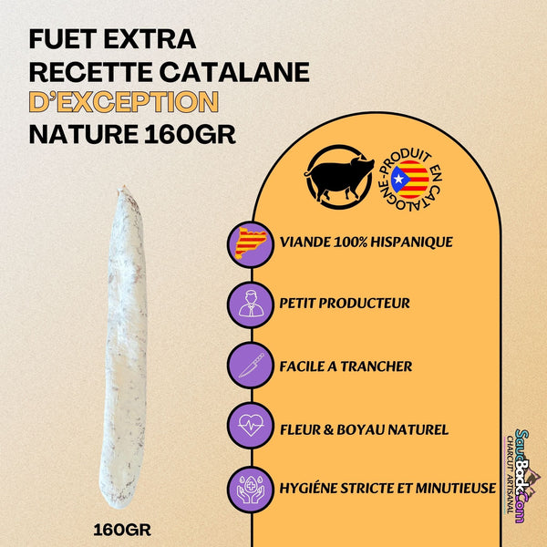 Fuet Catalan Artisanal Premium 160g