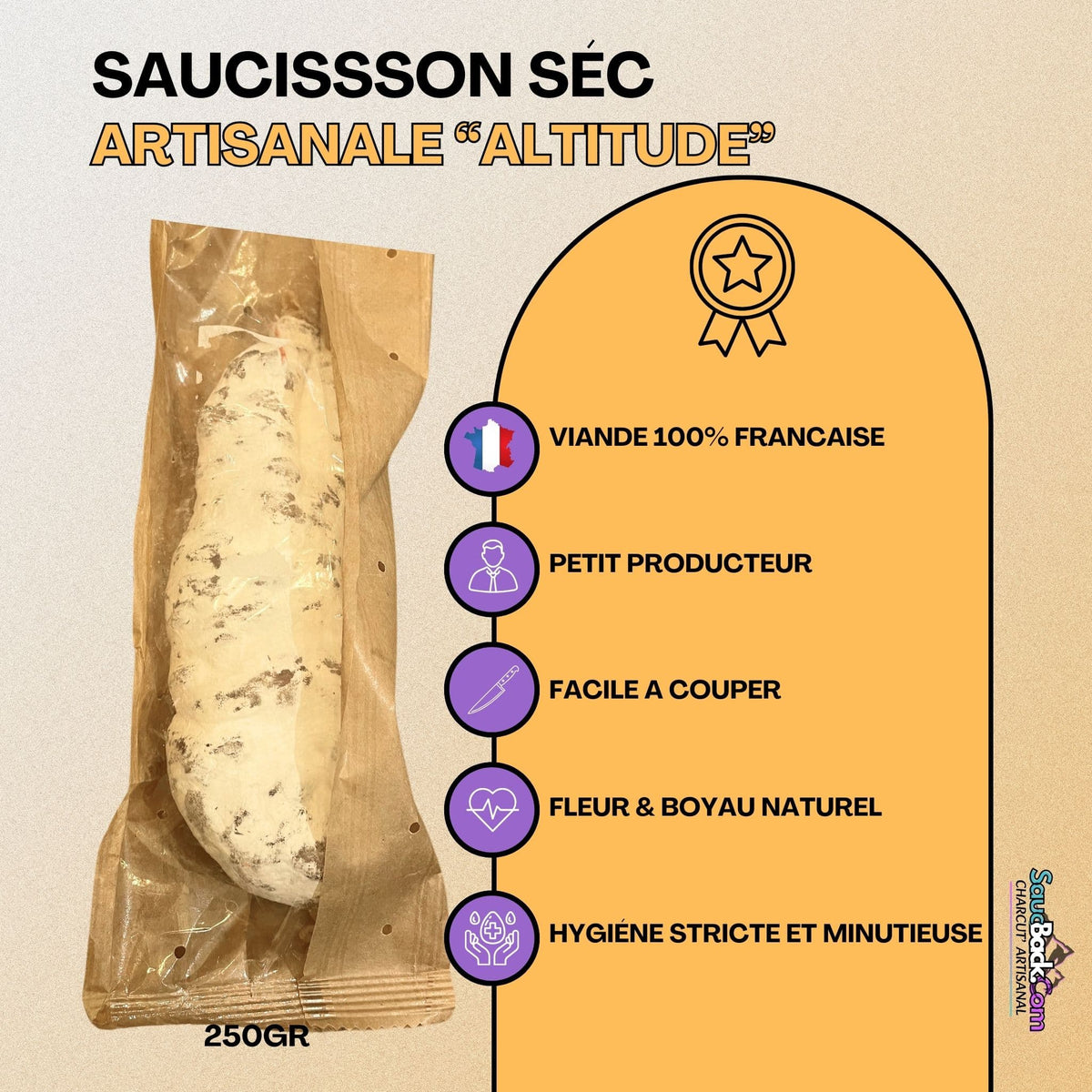 Saucisson Artisanal "Altitude" 250g