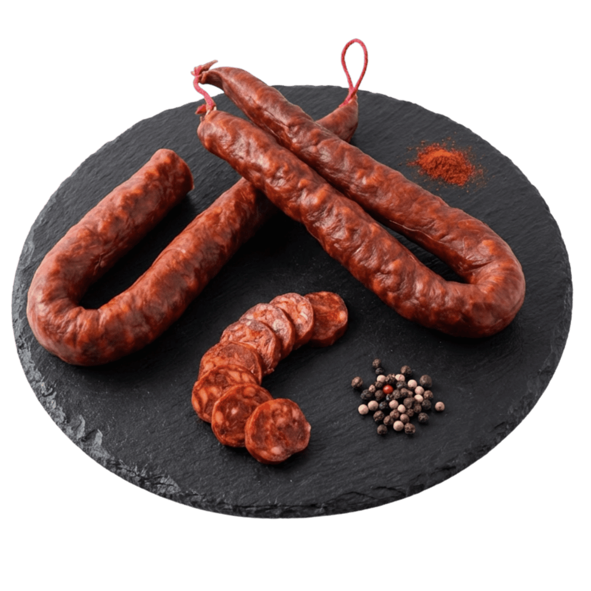 Chorizo Fort Artisanal Pur Porc 100% Naturel IGP - SaucBack.Com