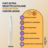 Fuet Fromage de Chèvre Catalan Artisanal Premium 160g - SaucBack.Com