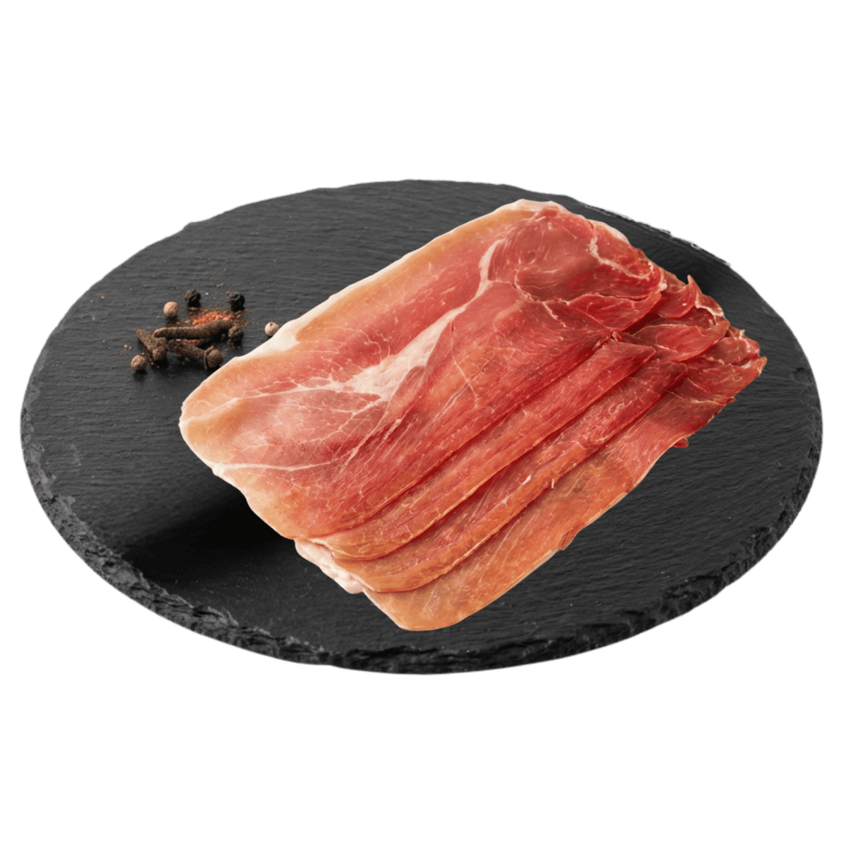 Jambon Serrano Artisanal tranché 12 mois - SaucBack.Com