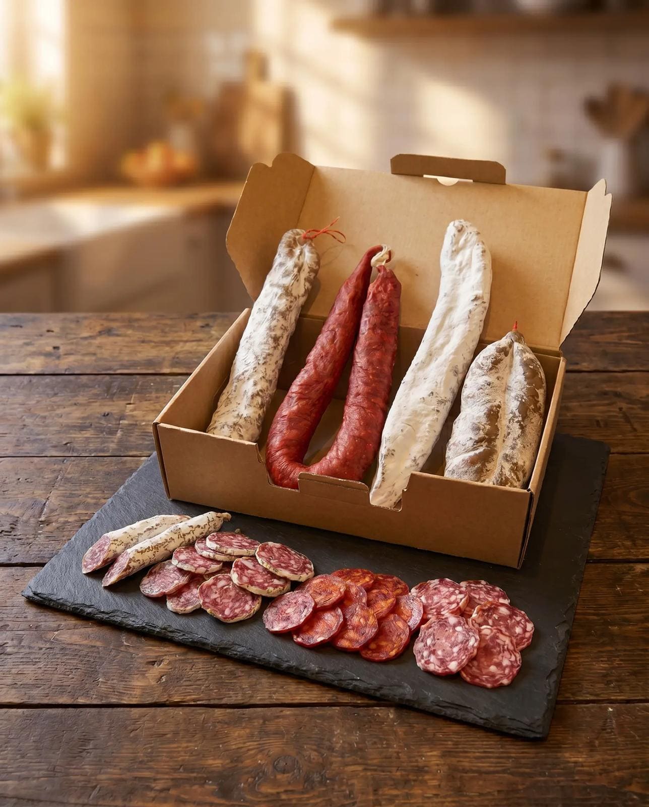 Box Apéro Classique – 4 Charcuteries Artisanales France & Espagne