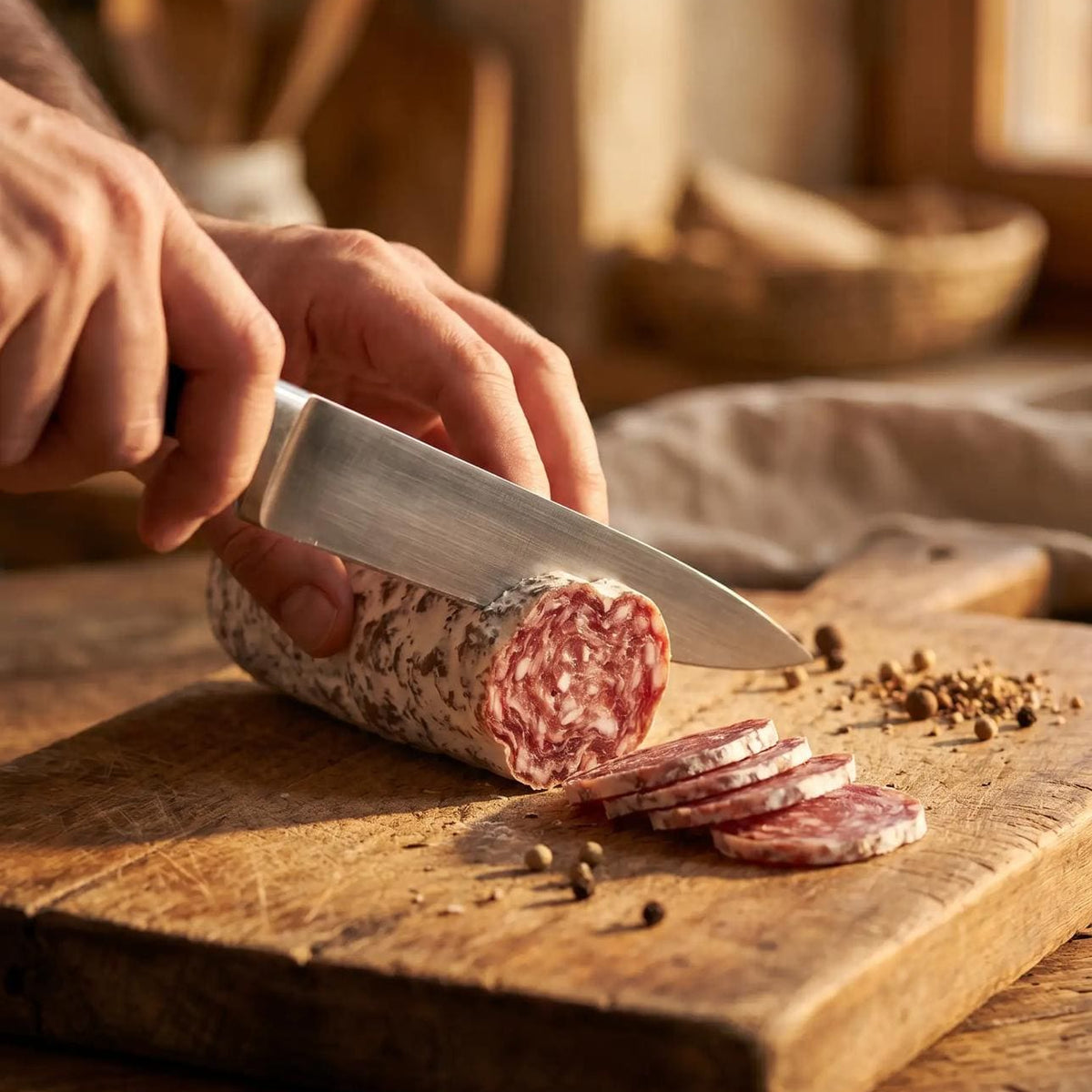 Saucisson Sec Artisanal 300g – Charcuterie Française Fait Main