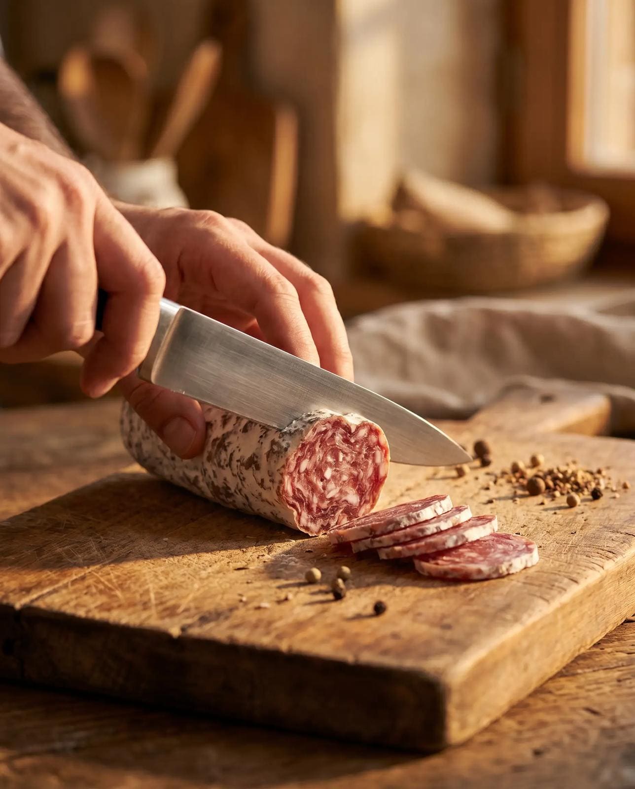Saucisson Sec Artisanal 300g – Charcuterie Française Fait Main