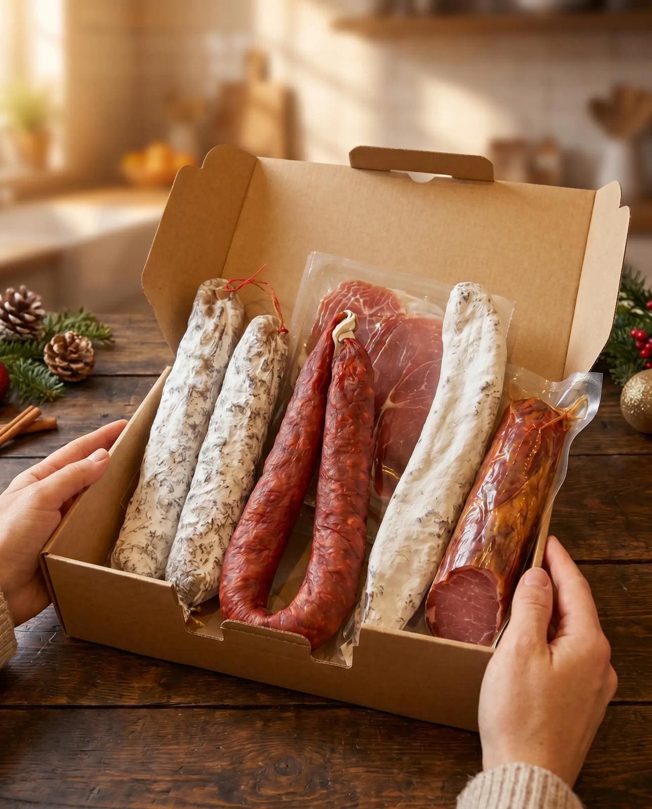 Box Signature – 7 Charcuteries IGP · Lomo · Serrano · Saucisson