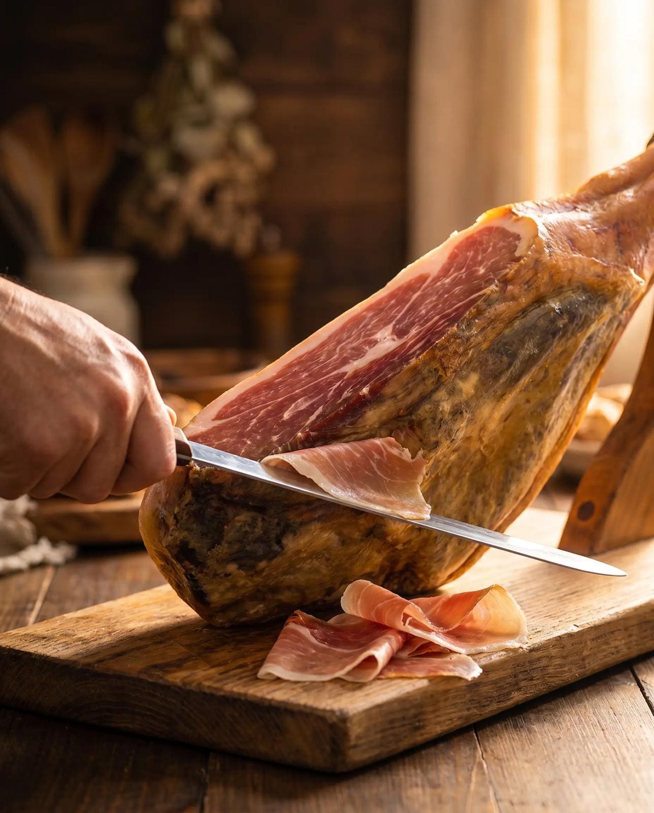 Jambon Serrano IGP Désossé 6kg Affiné 18-24 Mois | SaucBack