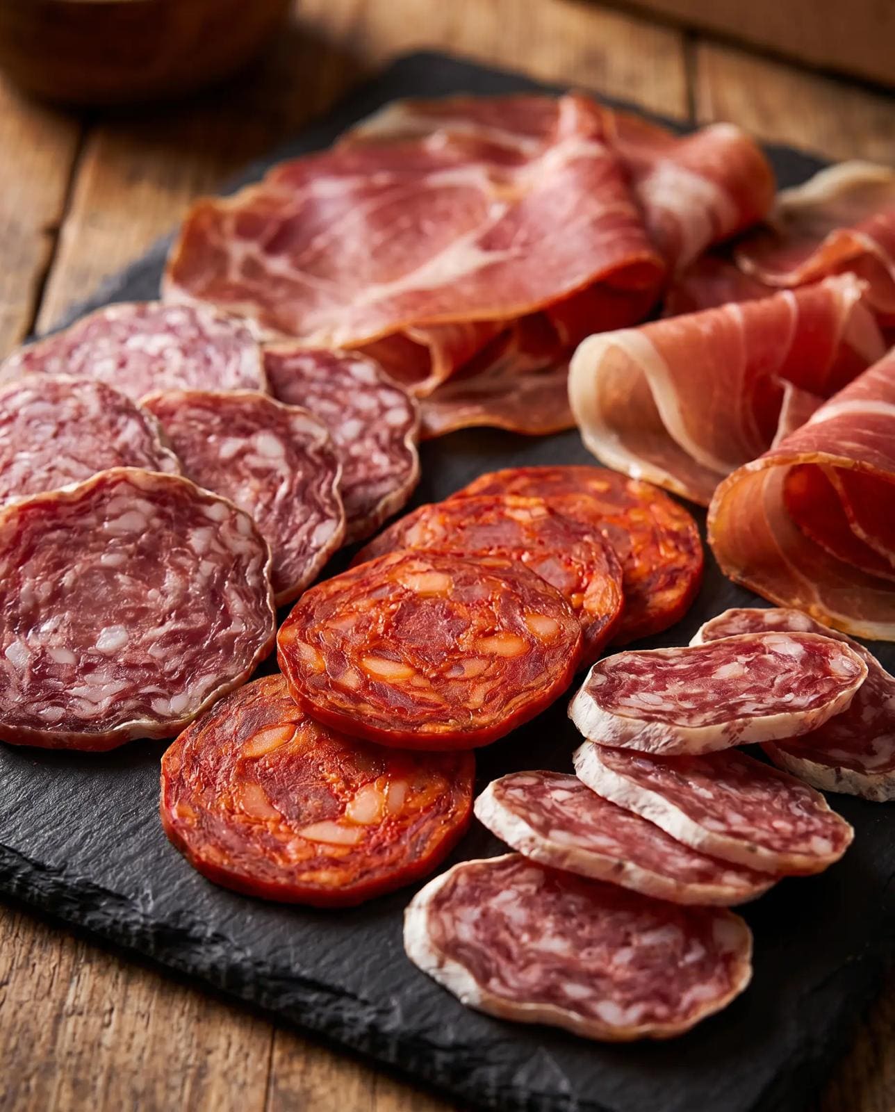 Box XXL Conviviale – 5 Charcuteries + 1/4 Jambon Serrano IGP
