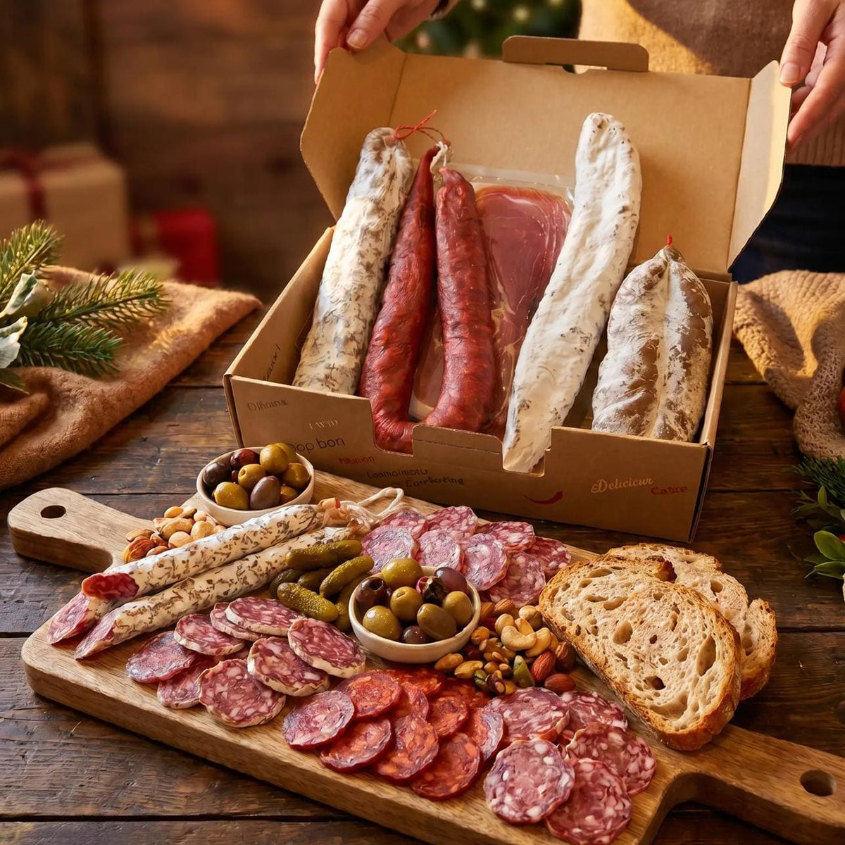 Box Apéro Terroir – 5 Charcuteries Artisanales France & Espagne