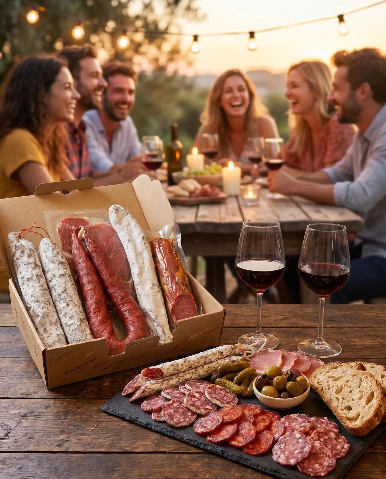 Box Signature – 7 Charcuteries IGP · Lomo · Serrano · Saucisson
