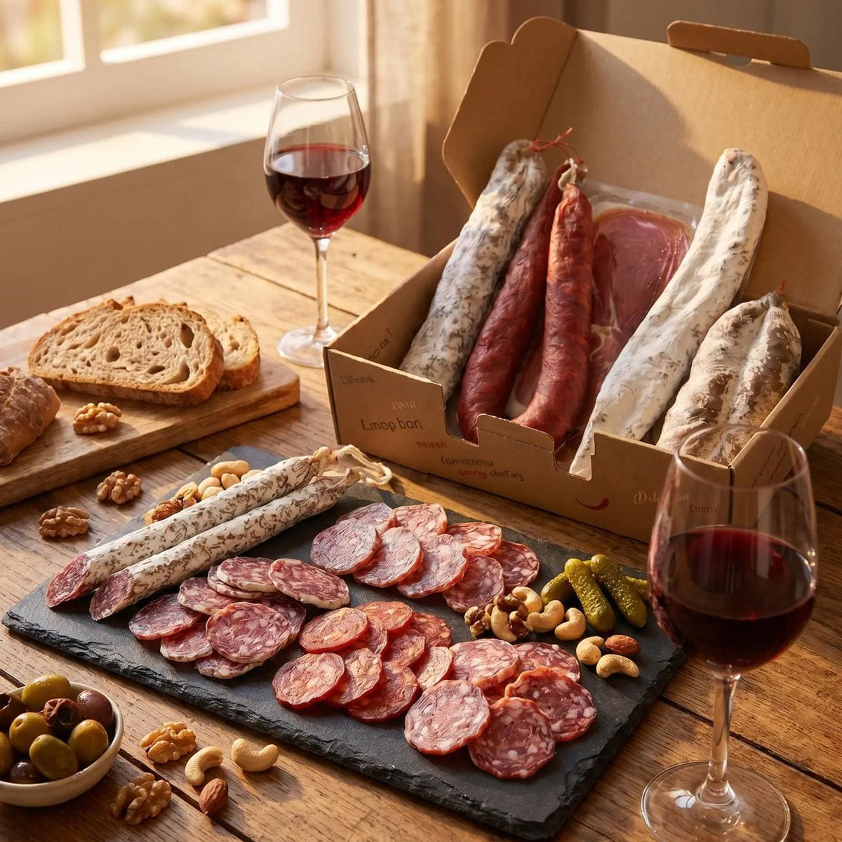 Box Apéro Terroir – 5 Charcuteries Artisanales France & Espagne