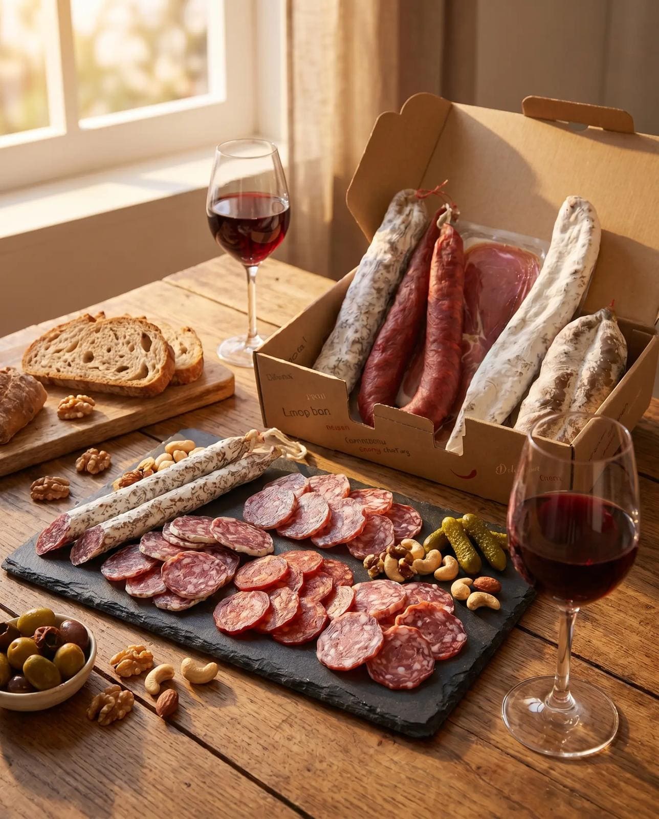 Box Apéro Terroir – 5 Charcuteries Artisanales France & Espagne